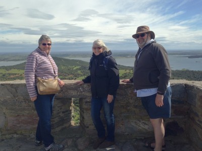 Rosemarie with Sue and Steve at Monsaraz