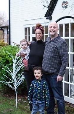Tim, Liv, Oscar and India in the New Forest