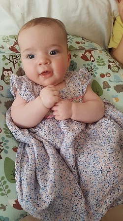Hello everyone, here I am at three and a half months.