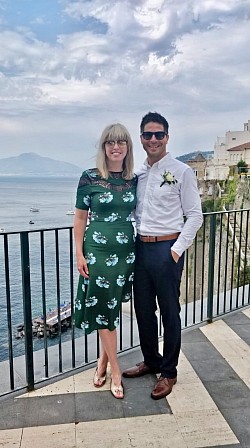 Amy and Bjon in Sorrento