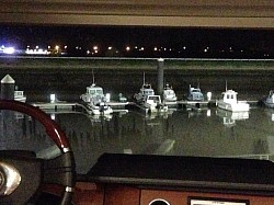 Long winter nights in a warm van overlooking the Gravelines marina.