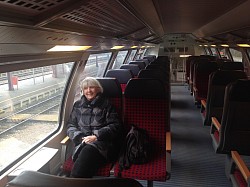 Here we are in first class having struggled to buy tickets from the machine and as we later discovered, being probably the only people in Luxembourg who didn’t know that it had just become the first country in the world to abolish all regular fares for public transport.