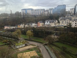 One of many stunning perspectives in Luxembourg City.