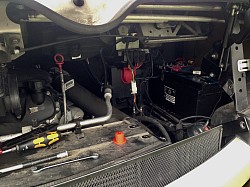 Flat starter battery;  excellent Iveco breakdown service supplying and fitting battery in a very inaccessible position and it only cost us a two hour delay.  (Not cheap though!)